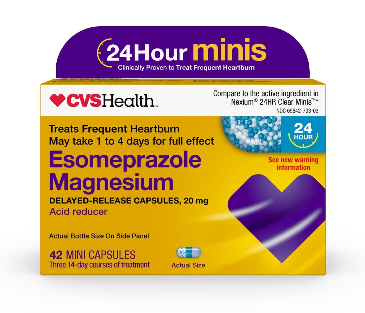 CVS Health 20 Mg Esomeprazole Magnesium Delayed Release Acid Reducer Capsules (42 ct)