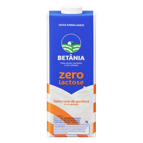 Betânia leite semidesnatado zero lactose (1l)