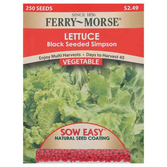 Ferry Morse Sow Easy Vegetable Black Seeded Simpson Lettuce