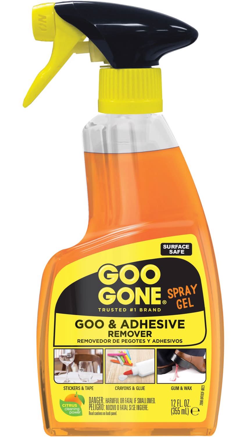 Goo Gone Gel Adhesive And Grease Remover 12 Oz