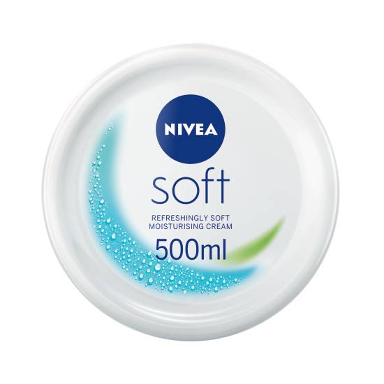 Nivea Soft Moisturiser For Body Face & Hands (500ml)