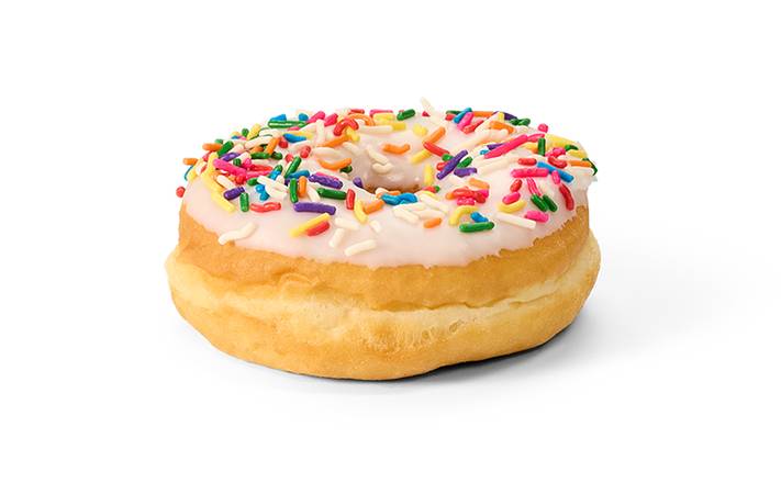 Vanilla Frosted Sprinkle Donut