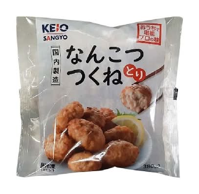 357586:〔冷凍〕ケーオー なんこつつくね 380G / KO Frozen Chicken Tsukune with Cartilage, 380g