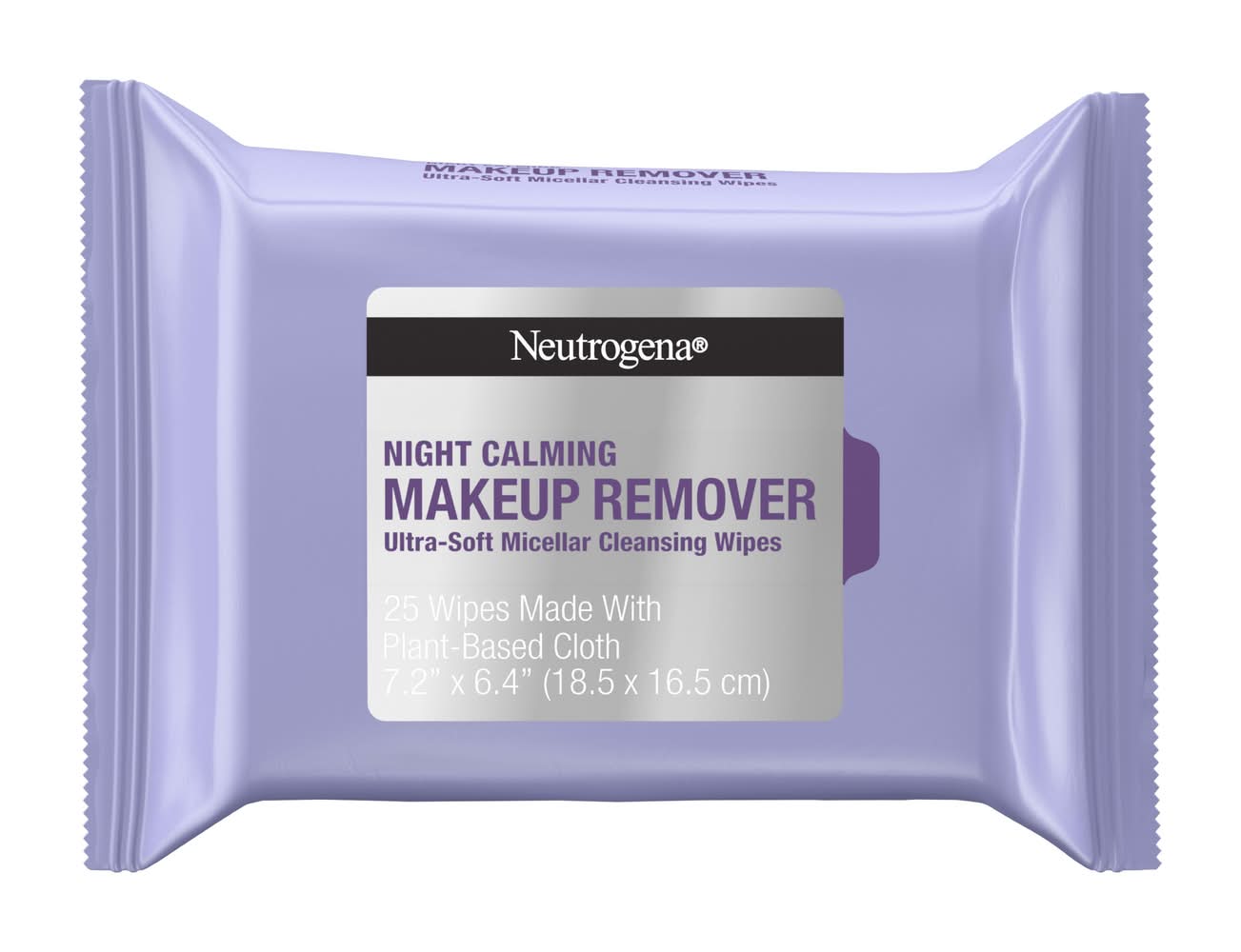 Neutrogena Night Calming Makeup Remover Wipes, 7.2x6.4 in (25 ct)
