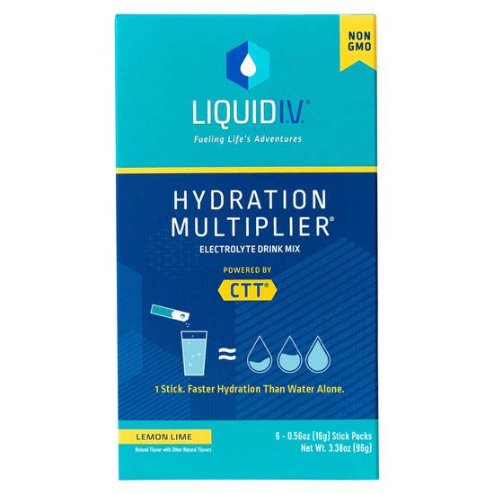 Liquid I.v. Hydration Multiplier Lemon Lime Electrolyte Drink Mix (6 ct, 96 g)