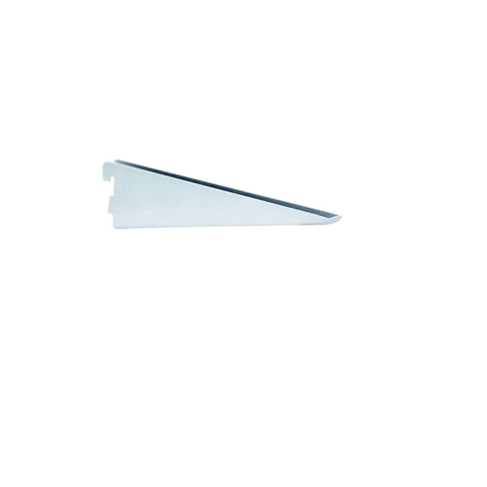 Project Source 14.86-in L x 0.55-in W x 2.12-in D Heavy Duty White Shelf Bracket | 27726PHLLG