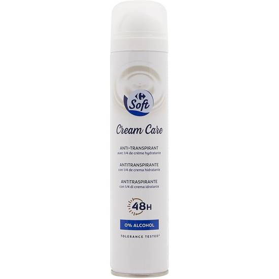 Carrefour Soft - Déodorant spray 48 h cream care ( 20 cl )