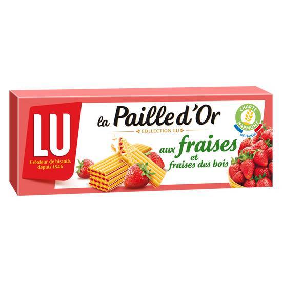 Lu biscuits gaufrettes fourrées aux fraises et fraises des bois