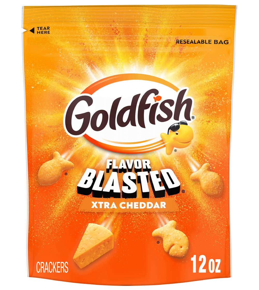 Pepperidge Farm Goldfish Baked Snack Crackers, Xtra Cheddar (12 oz)