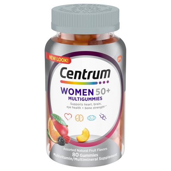 Centrum Women 50+ Multivitamin Multimineral Supplement (80 gummies)