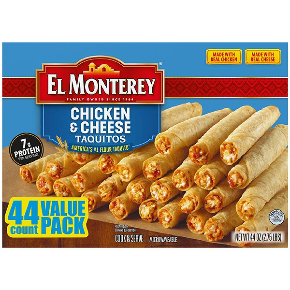 El Monterey Chicken & Cheese Taquitos (44 oz, 44 ct)