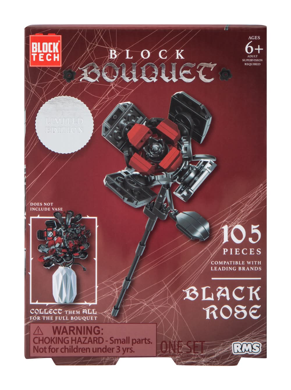 Block Tech® Limited Edition Block Bouquet Set Black Rose