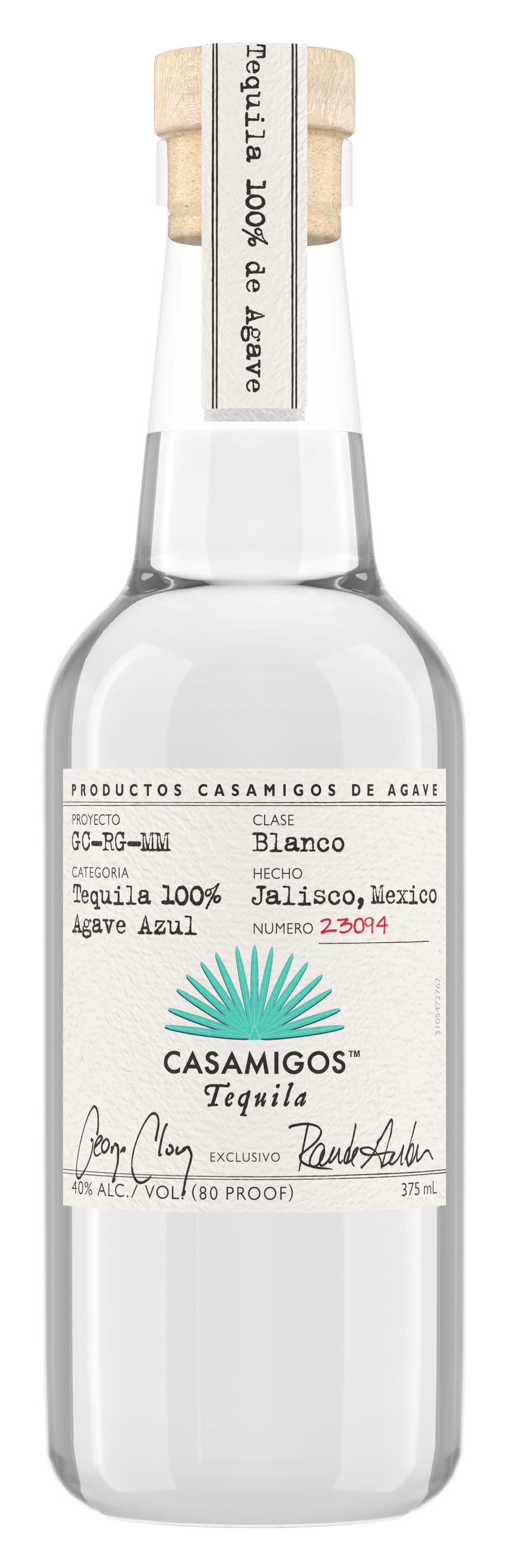 Casamigos 100% Agave Azul Blanco Tequila (375 ml)