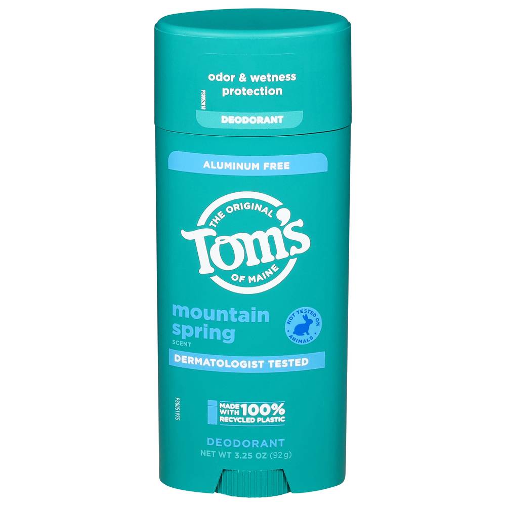 Tom's Of Maine Mountain Spring Natural Deodorant For Men and Women
