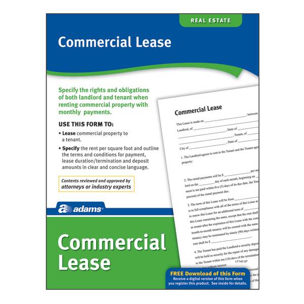 Adams Commercial Lease Forms and Instructions pack