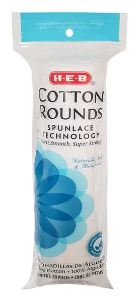 H-E-B · Almohadillas de algodón (80 un)