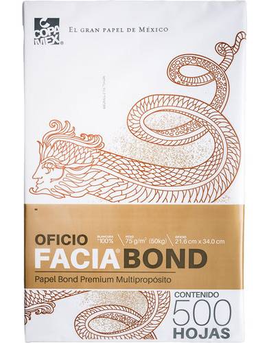 Copamex · Facia bond hojas tamaño oficio (500 un)