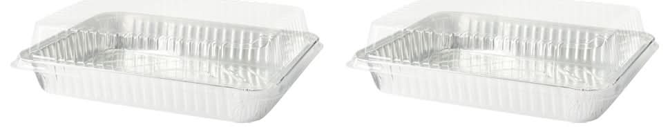 Boulder Canyon Utility Foil Pan With Lid, 13x9x2 in (2 ct)