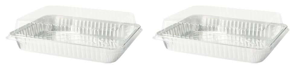 Boulder Canyon Utility Foil Pan With Lid, 13x9x2 in (2 ct)