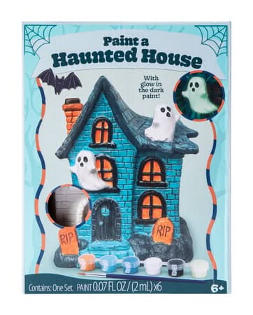 Halloween Paint A Haunted House Set