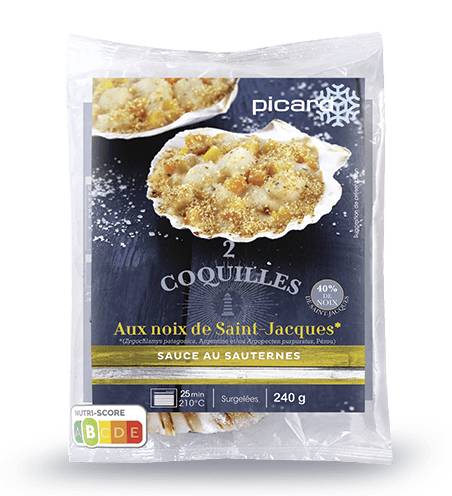 2 coquilles aux noix de St-Jacques sce Sauternes