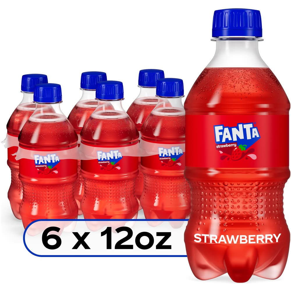Fanta Soda, Strawberry (6 x 12 fl oz)