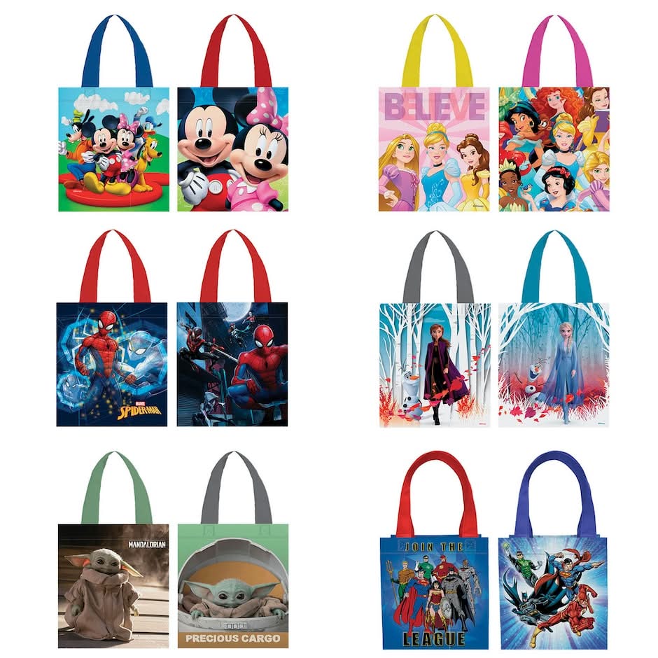 Reusable Licensed Character Tote Bags