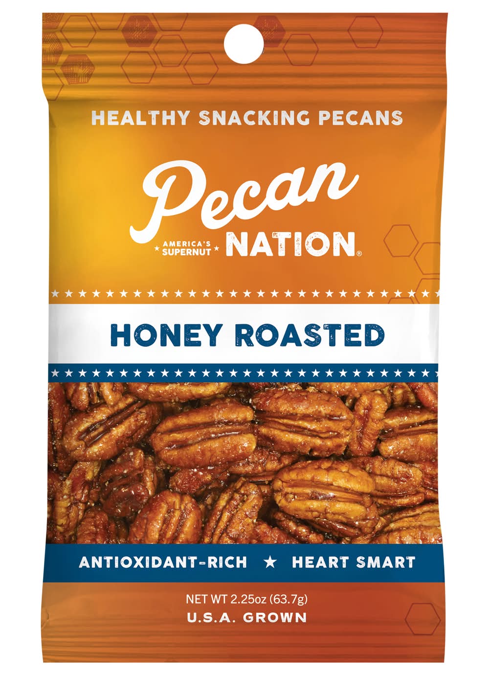 Pecan Nation Healthy Snacking Pecans, Honey Roasted (2.25 oz)