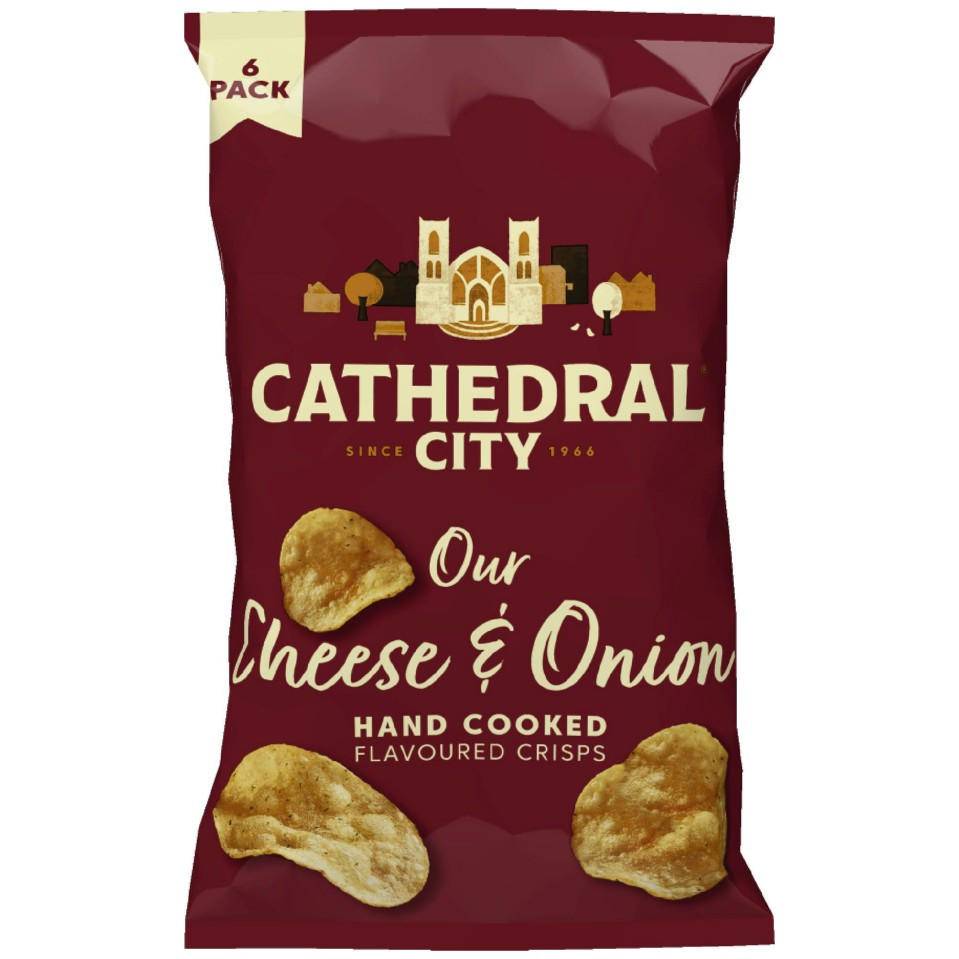 Iceland Cathedral City Our Cheese and Onion Crisps