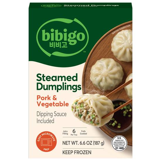 Bibigo Korean Style Pork & Vegetable Steamed Dumplings