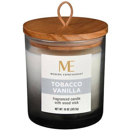 Modern Expressions Woodwick Fragranced Candle Tobacco Vanilla (10 oz)