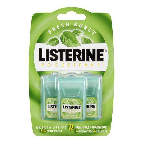 Listerine Pocketpaks Fresh Burst Breath Strips (72 strips)