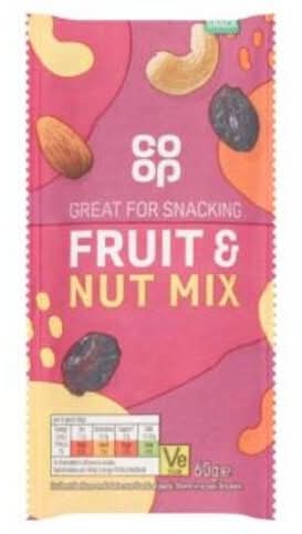 Co-op Fruit & Nut Mix 60G