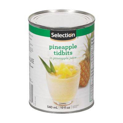 Selection Pineapple Tidbits in Pineapple Juice (540 ml)