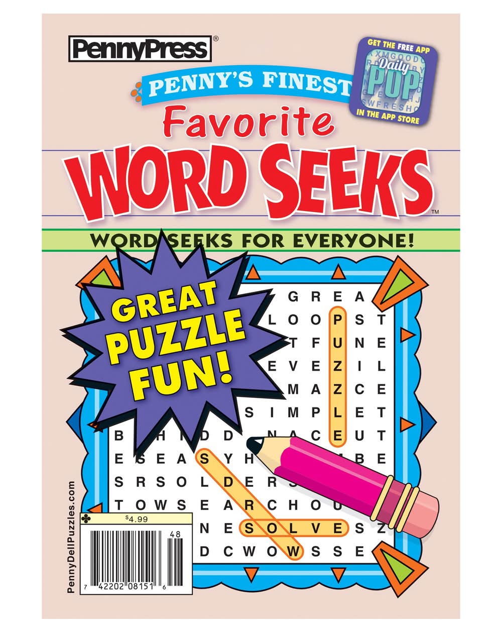 PennyPress Penny's Finest Favorite Word Seeks Magazine