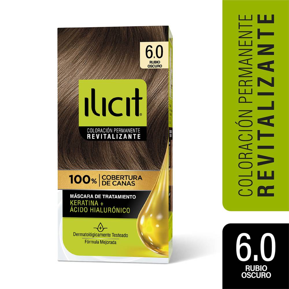 Ilicit · Coloración permanente - Rubio Oscuro 6.0 (200 g)