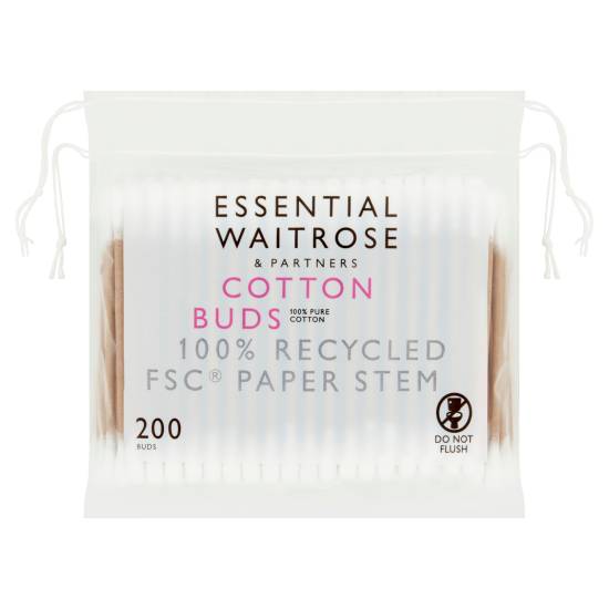 Essential Waitrose Cotton Buds(200Ct)