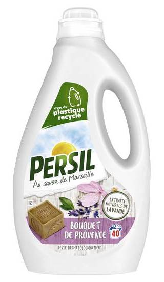 Persil lessive liquide bouquet de provence aux extraits naturels de lavande 40 lavages