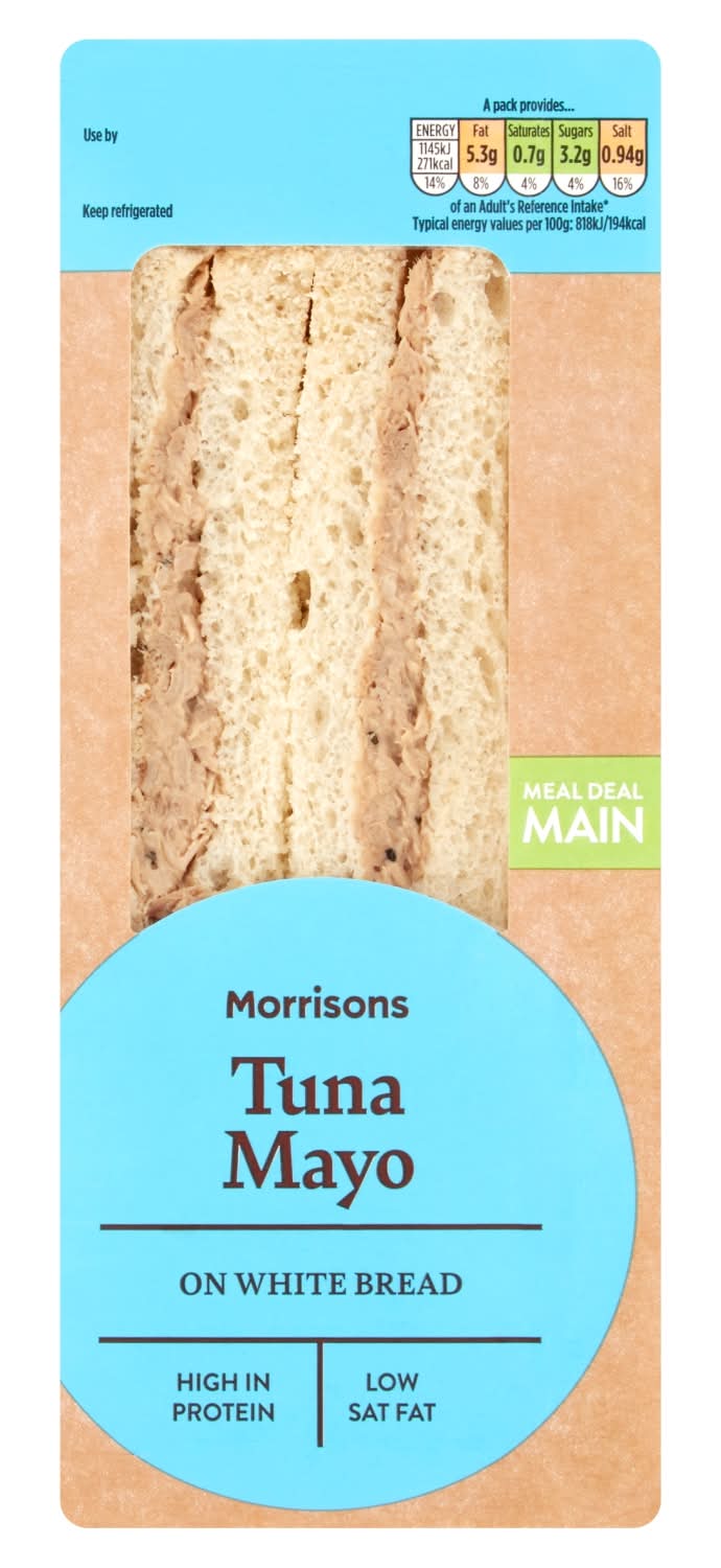 Morrisons White, Tuna Mayo on Bread