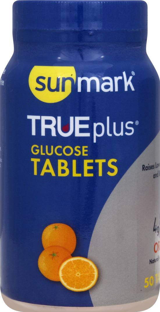 Trueplus Orange Glucose Tablets (50 ct)