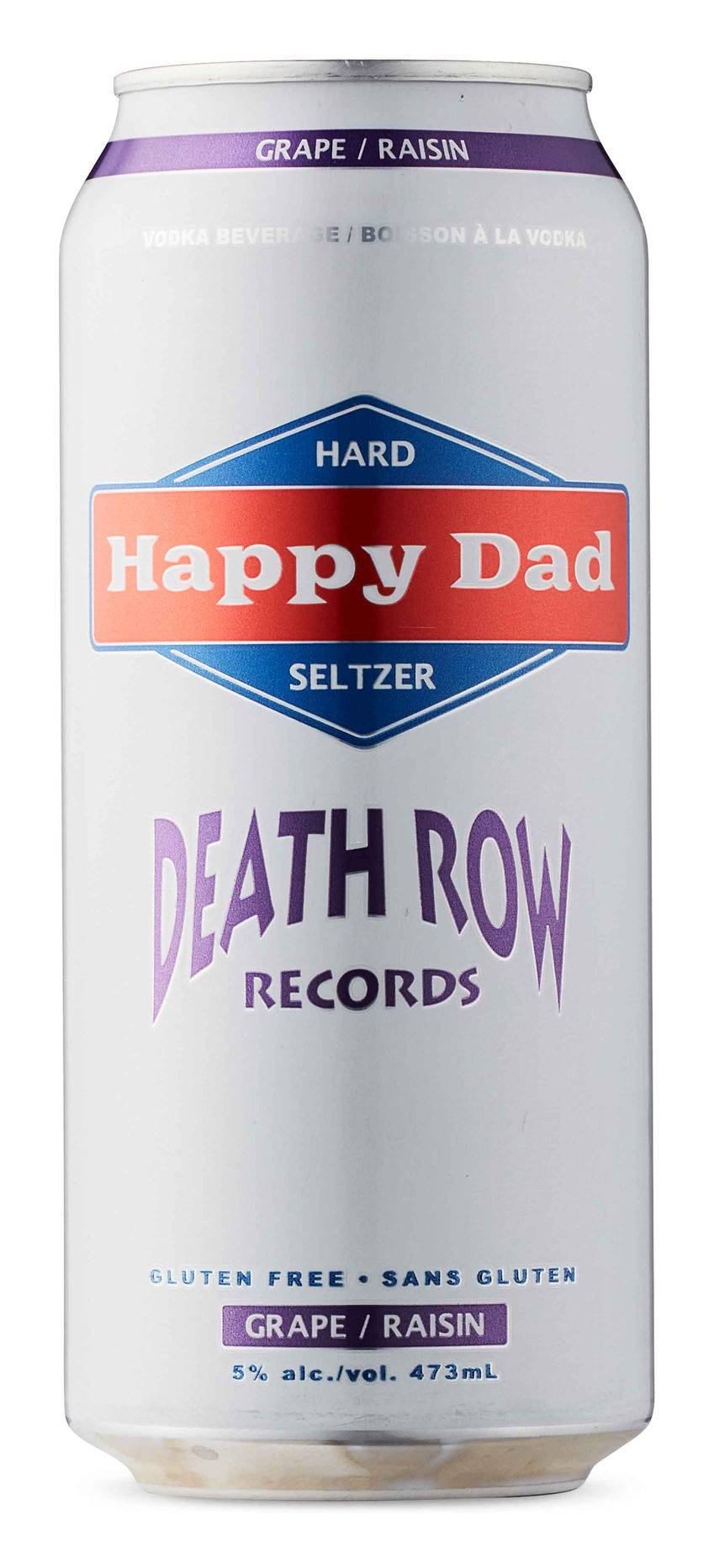 Happy Dad Death Row Records Hard Seltzer, Grape (473 g)