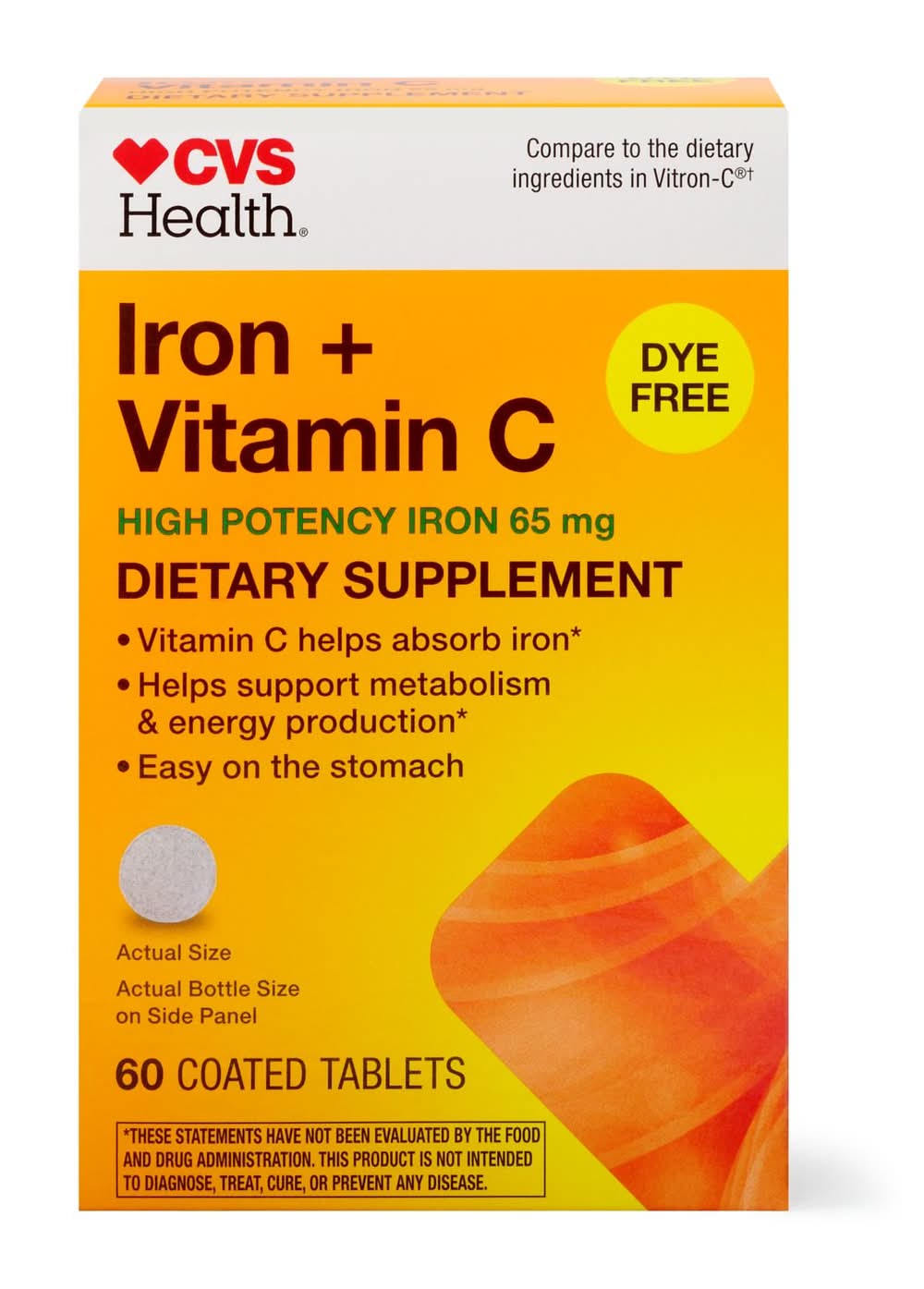 Cvs Iron + Vitamin C Tablets, 60 Ct