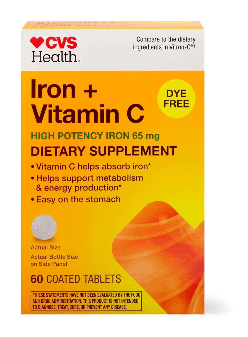 Cvs Iron + Vitamin C Tablets, 60 Ct