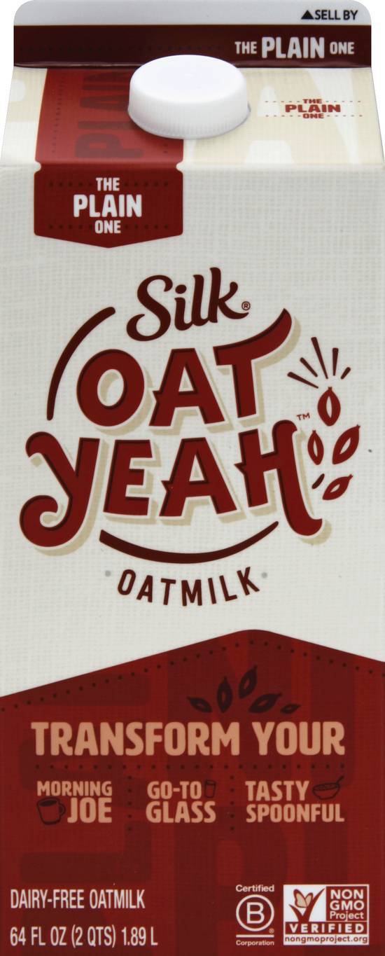 Silk Oat Yeah Dairy-Free Original Oatmilk (64 fl oz)