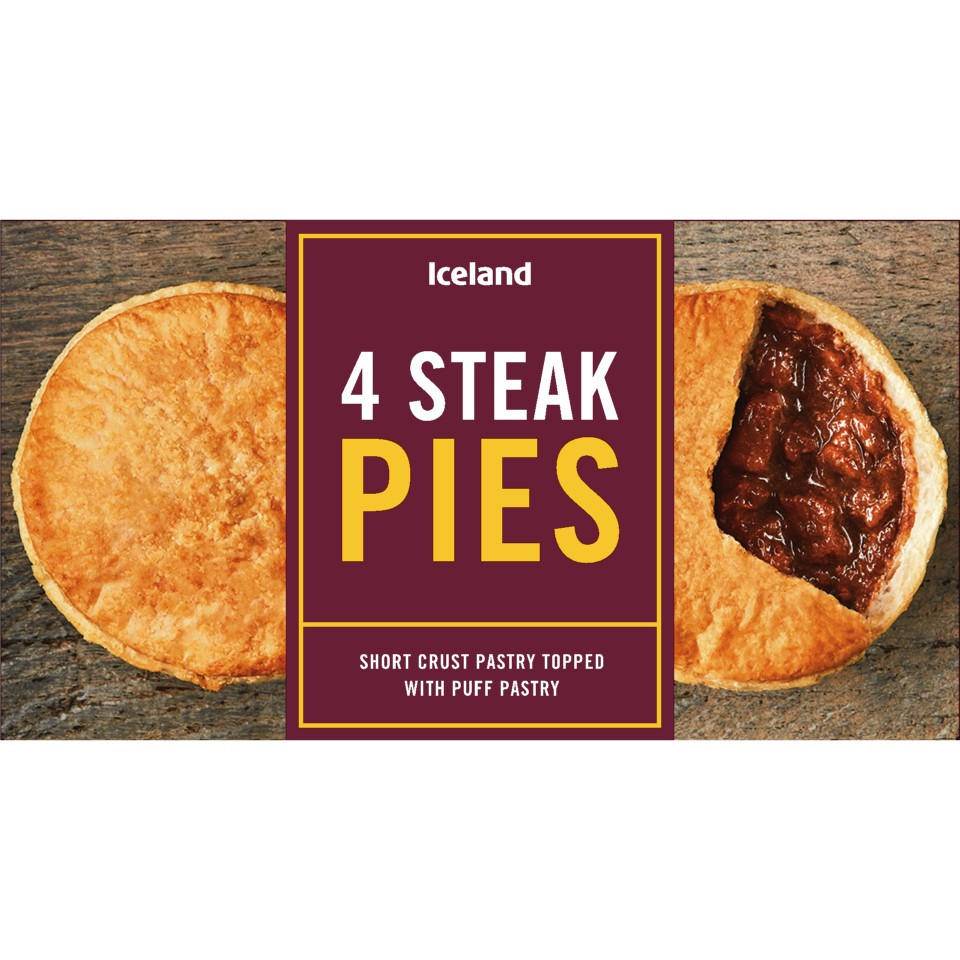 Iceland Steak Pies (4 pack)