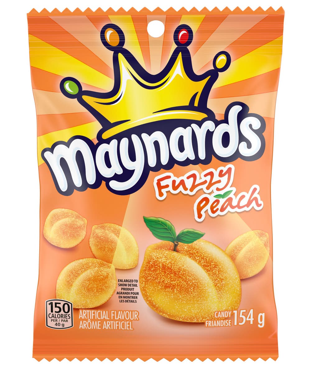 Maynards Bassetts Gummy Candy, Fuzzy Peach (154 g)