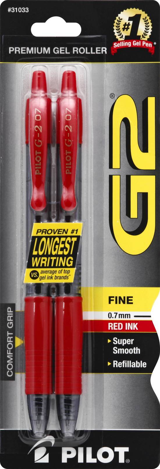 Pilot Red Ink Pen (2 ct)