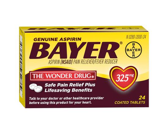 Bayer · Genuine Aspirin Pain Reliever Fever Reducer (24 tablets)