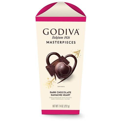 Order Godiva Valentines Day Dark Chocolate Ganache Heart  Giftbox - 7.3 oz food online from Walgreens store, Monroe on bringmethat.com