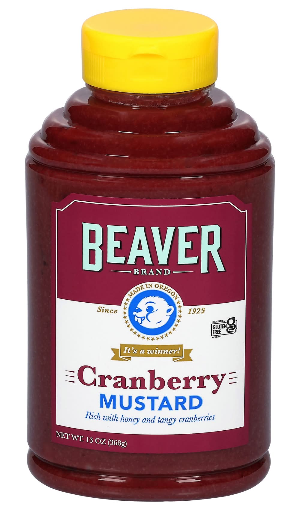Beaver Mustard, Cranberry (13 oz)